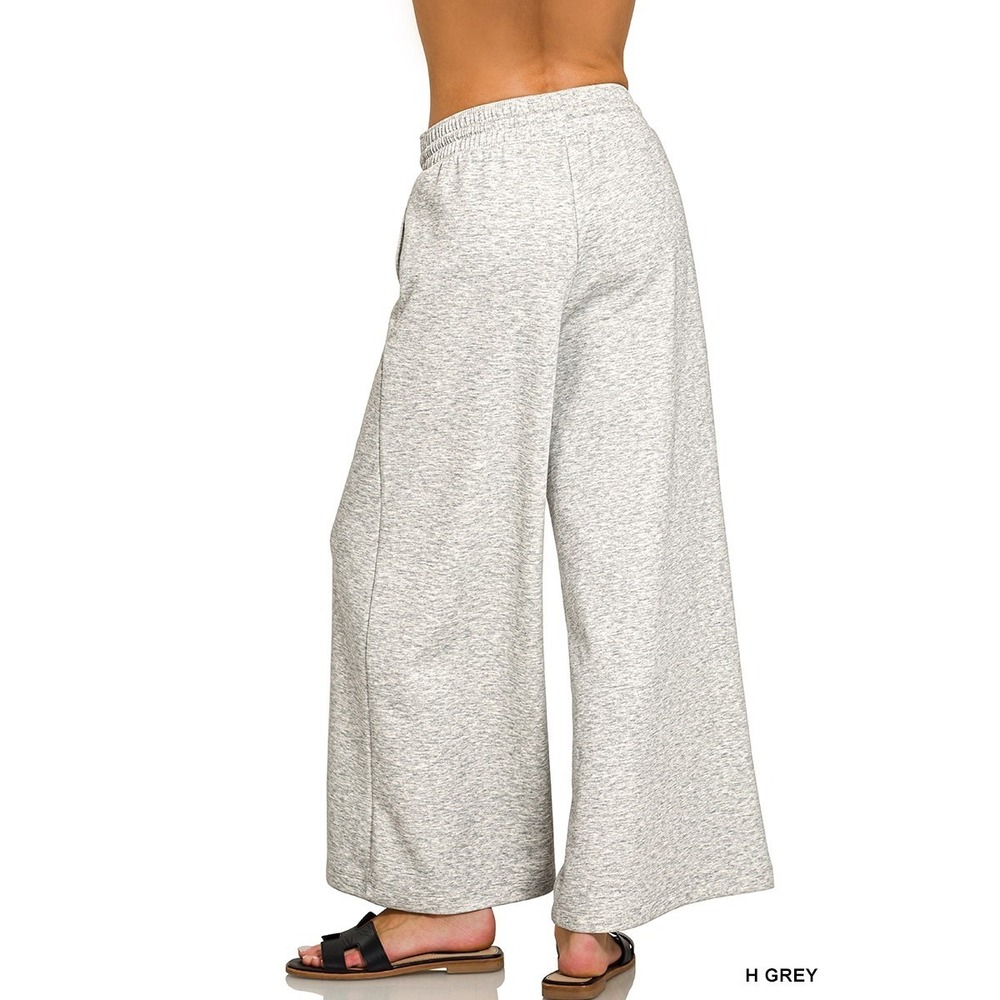 Zenana Scuba Drawstring Wide Leg Pants - Small - Picture 3 of 3
